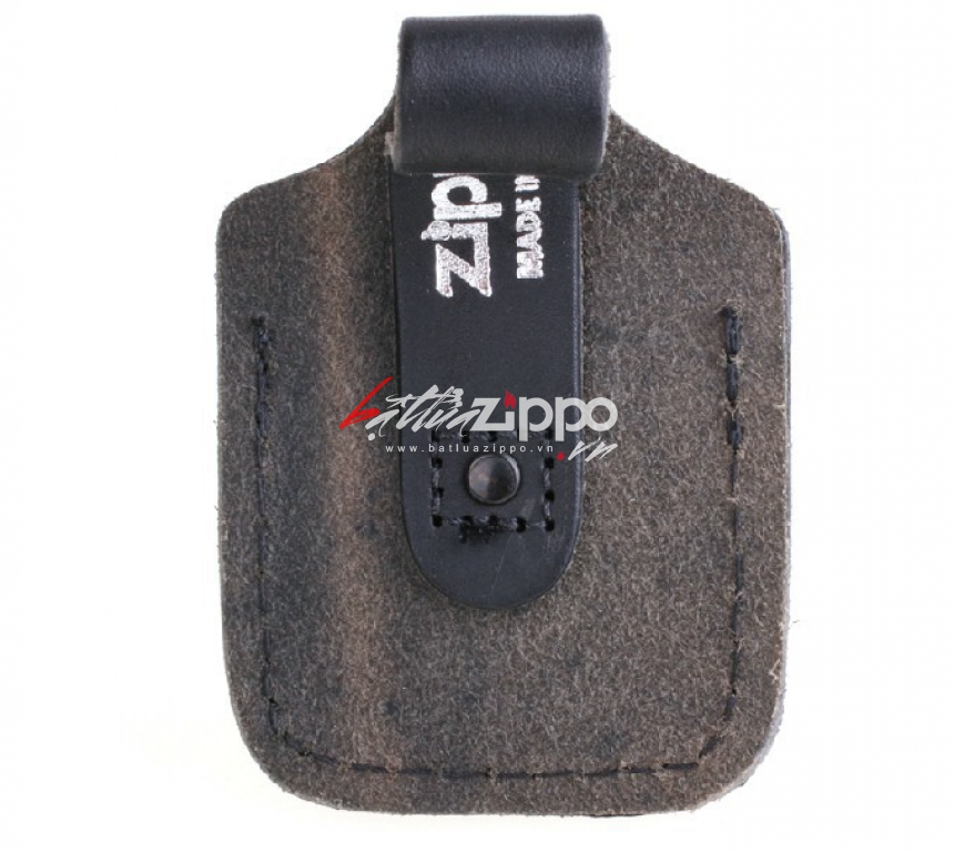 Túi đựng Zippo chất liệu da bò đen