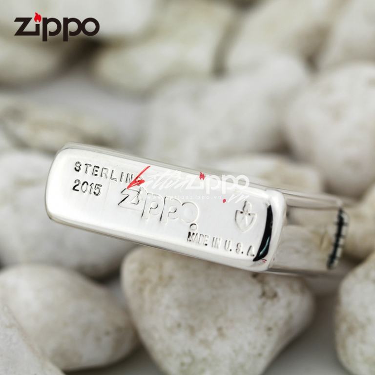 Zippo 26 - bật lửa zippo chính hãng bạc nguyên khối trơn bóng vỏ dày