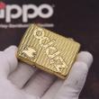 Bật lửa Zippo đồng khối khắc chữ Zippo nổi