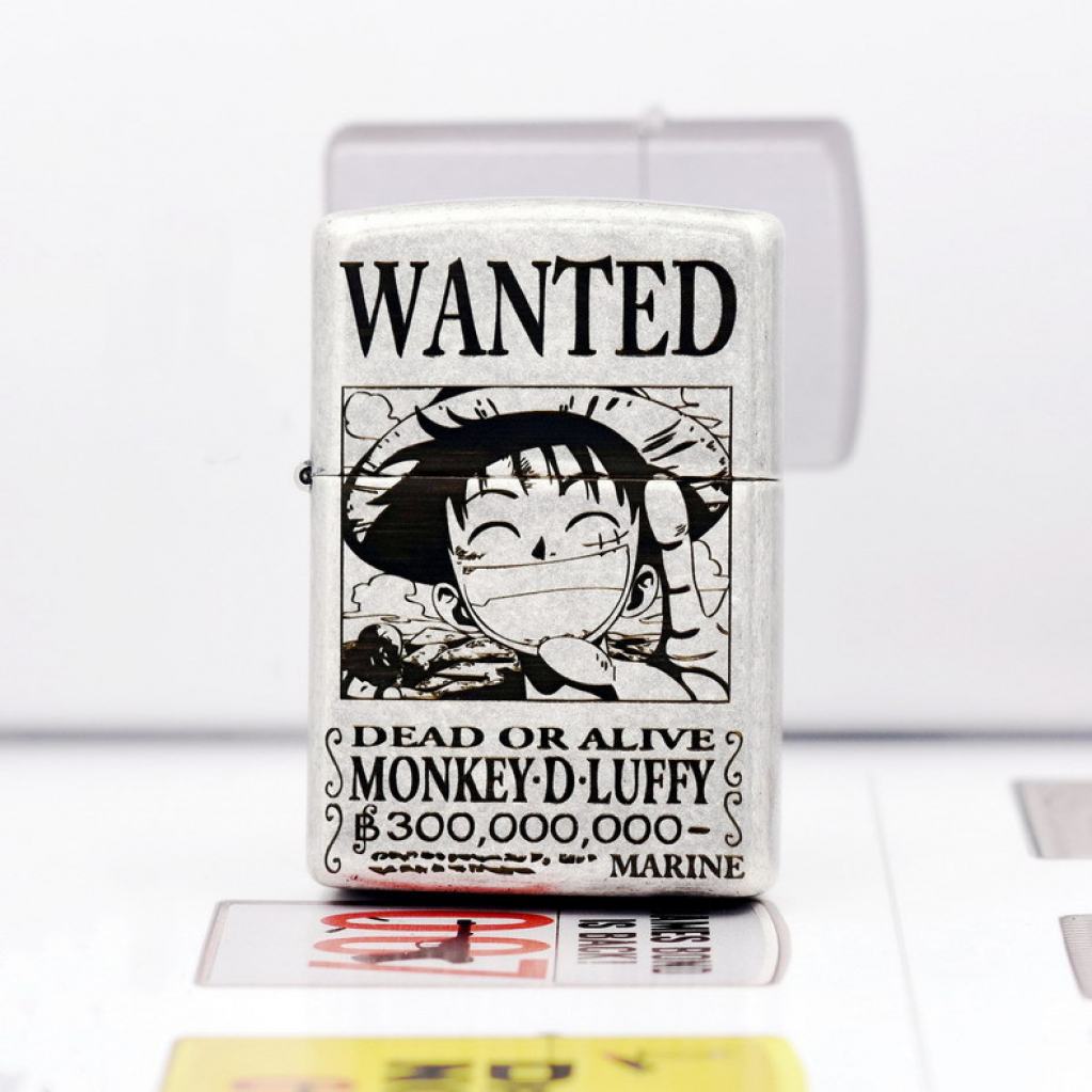 Zippo Bac Cổ Khắc Luffy One Piece